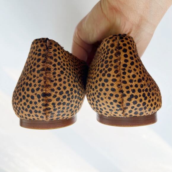 Madewell The Lizbeth Pointed Flats Dotted Calf Hair - Picture 3 of 6